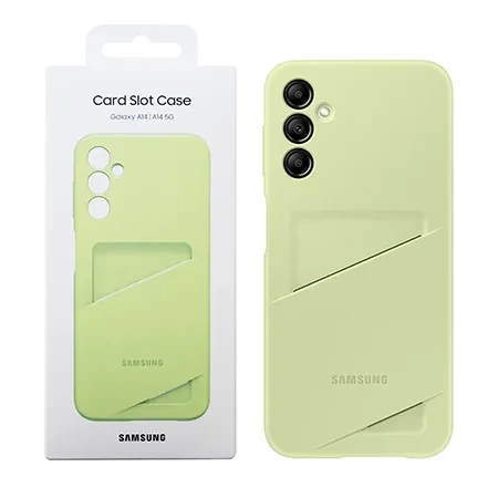 Etui na telefon Samsung Galaxy A14/ A14 5G Card Slot Case - limonkowe (Lime)