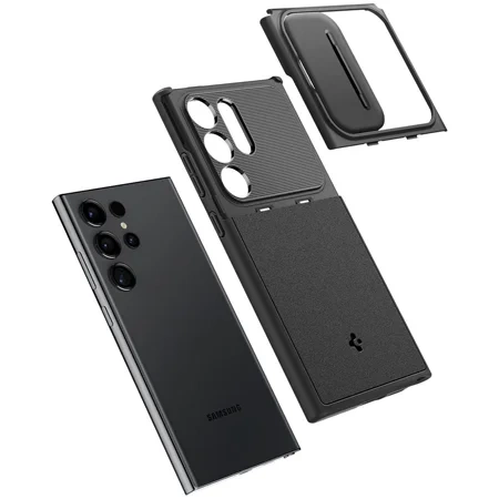 Spigen Optik Armor Samsung Galaxy S24 Ultra phone case - black