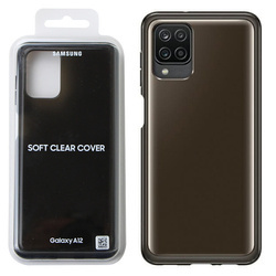 Samsung Galaxy A12 Soft Clear Cover case EF-QA125TBEGEU - black