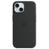 Apple iPhone 15 Silicone Case MagSafe - Black (Black)