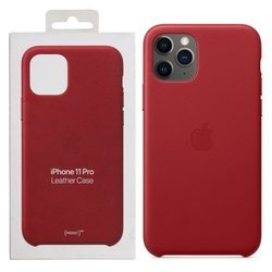 Apple iPhone 11 Pro etui skórzane Leather Case MWYF2ZM/A - czerwone