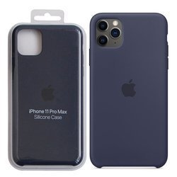 Apple iPhone 11 Pro Max silicone case MWYW2ZM/A - navy blue (Midnight Blue)