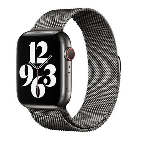 Apple Watch 1/ 2/ 3/ 4/ 5/ 6/ 7 Series 42/ 44/ 45 mm Milanese Loop Bracelet MYAQ2ZM/A - Graphite (Graphite)  