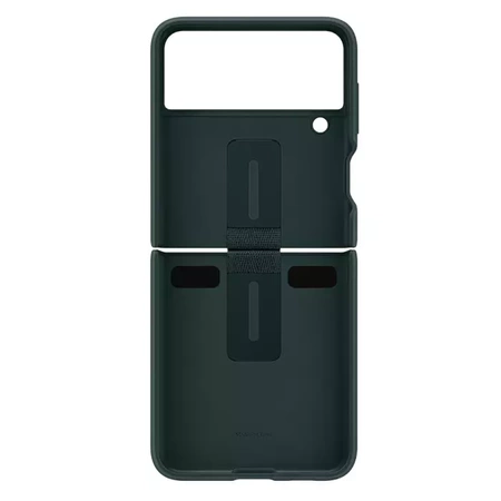 Samsung Silicone Cover with Ring for Galaxy Z Flip3 5G - green