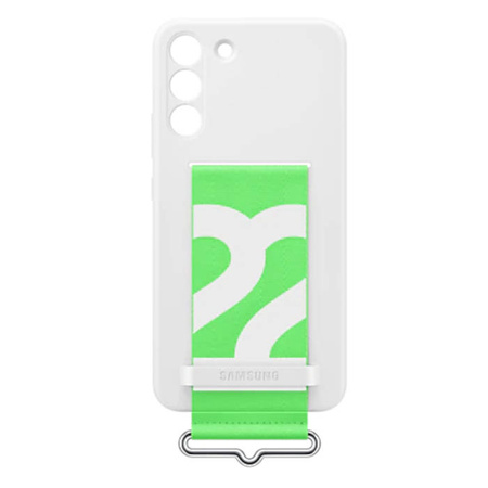 Samsung Galaxy S22 Plus case Silicone Cover with Strap EF-GS906TWEGWW - white