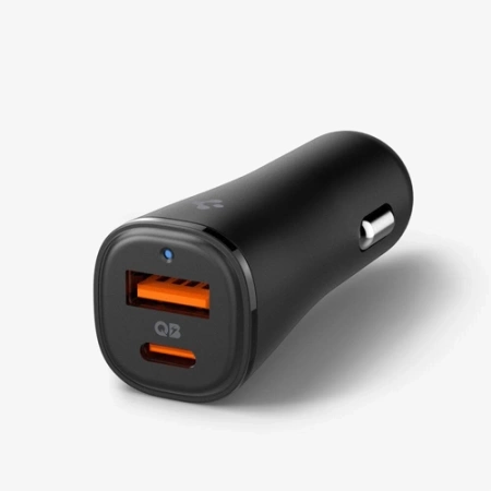 Ładowarka samochodowa Spigen Essential EV484 48W - czarna