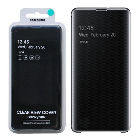 Etui do telefonu Samsung Galaxy S10 Plus Clear View Cover - czarne