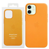 Apple iPhone 12 mini leather case Leather Case MagSafe MHK63ZM/A - bright orange (California Poppy)