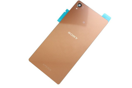 Sony Xperia Z3 battery flap with adhesive and NFC antenna - Copper (Copper)