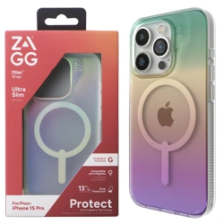 Etui do Apple iPhone 15 Pro Zagg Milan Snap - wielokolorowe (Ombre)