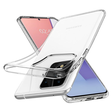 Etui silikonowe na telefon Samsung Galaxy S20 Ultra Spigen Liquid Crystal - transparentne