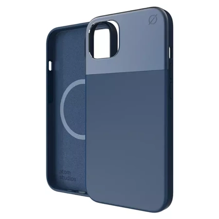 Atom Studios Split Silicone MagSafe case for Apple iPhone 13 - navy blue