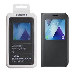 Samsung Galaxy A5 2017 S View Standing Cover phone case - black