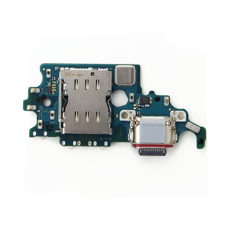 Samsung Galaxy S21 5G board with USB-C charging connector + microphone + SIM card reader