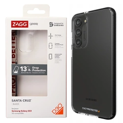 Etui do telefonu Samsung Galaxy S23 Gear4 Santa Cruz - przezroczyste z czarną ramką