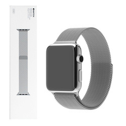 Pasek Apple Watch 42/ 44/ 45/ 49 Ultra Milanese Loop - srebrny