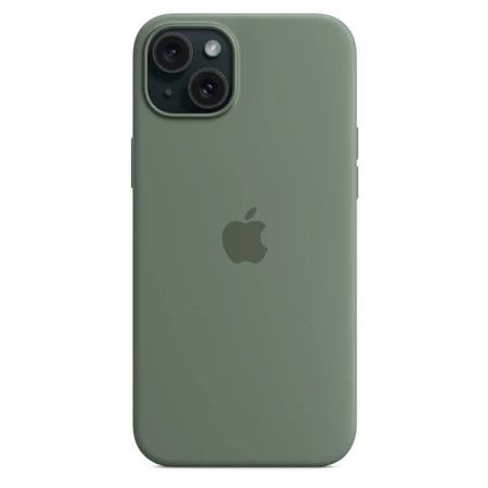 Apple iPhone 15 Plus Silicone Case MagSafe - Green (Cypress)