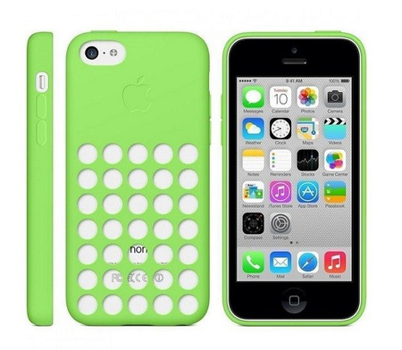 Oryginalne etui Apple iPhone 5c - zielone