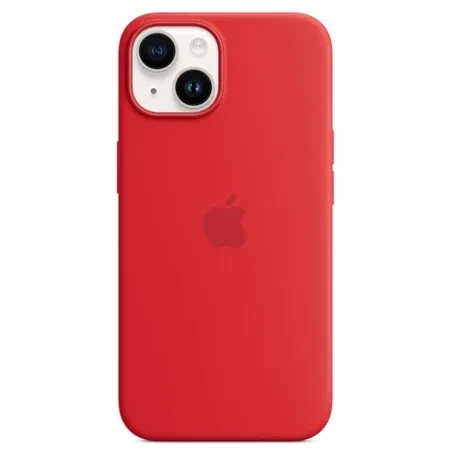 Apple iPhone 14 Silicone Case MagSafe - Red (Red)