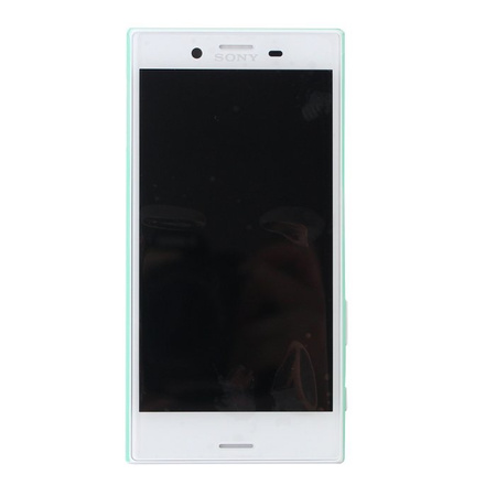 Sony Xperia X Compact LCD display with bezel and speaker - white