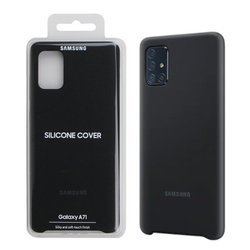 Samsung Galaxy A71 silicone case EF-PA715TBEGWW - black