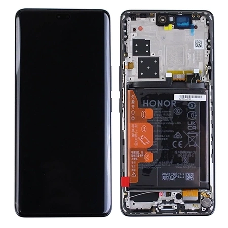 LCD display with frame and battery for Huawei Honor 200 Pro - black