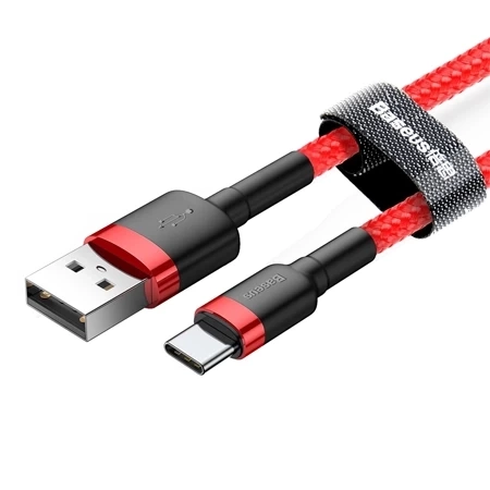 USB-A to USB-C Baseus Cafule 3A cable - red 0.5 m 