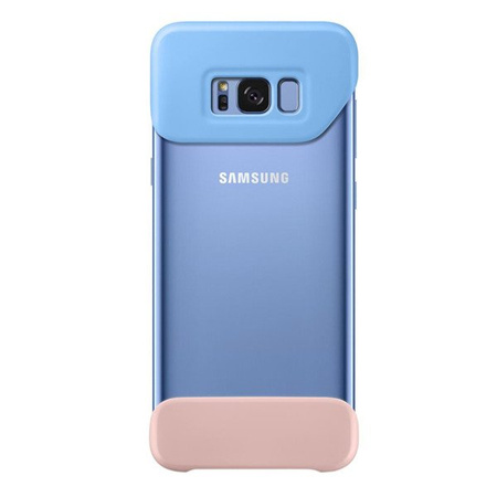 Samsung Galaxy S8 2Piece Cover phone case - blue and peach