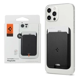Spigen Valentinus Card Holder MagSafe magnetic wallet - black