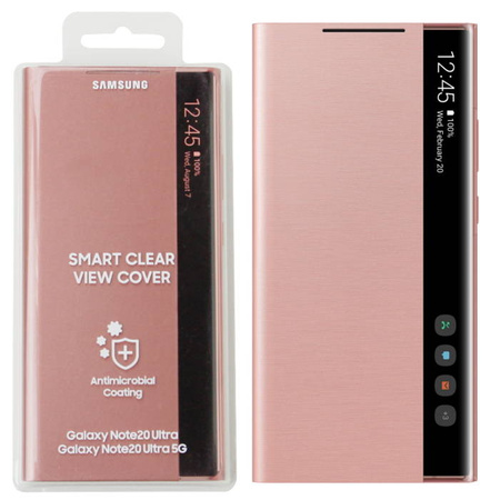 Samsung Galaxy Note 20 Ultra case Smart Clear View Cover EF-ZN985CAEGEU - copper (Mystic Bronze)