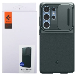 Samsung Galaxy S25 Ultra Spigen Optik Armor phone case - green (Abyss Green)