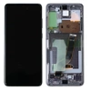 LCD display with frame for Samsung Galaxy S20 Plus - gray (Cosmic Gray)