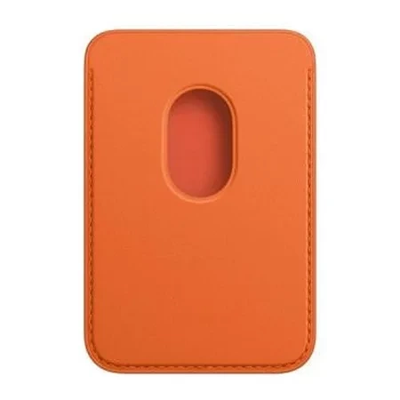 Apple Leather Wallet iPhone MagSafe FindMy - Orange (Orange)