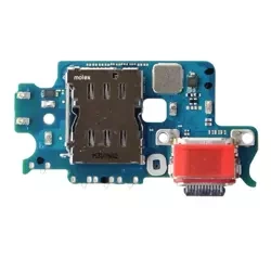 USB-C charging connector board + microphone + SIM card reader for Samsung Galaxy S23