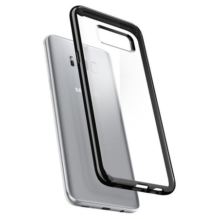 Samsung Galaxy S8 Plus Spigen Ultra Hybrid phone case - transparent with black frame