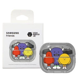 Case for Samsung Galaxy Buds3/ Buds3 Pro Sticky Monster Lab Clear Case - transparent