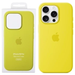 Apple iPhone 16 Pro Silicone Case MagSafe - Yellow (Star Fruit)