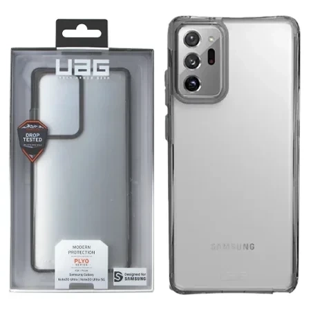 Samsung Galaxy Note 20 Ultra/ Note 20 Ultra 5G UAG Plyo phone case - transparent with black frame (Ice)