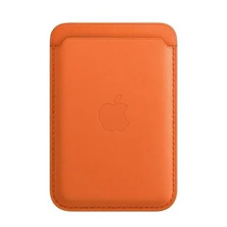 Apple Leather Wallet iPhone MagSafe FindMy - Orange (Orange)