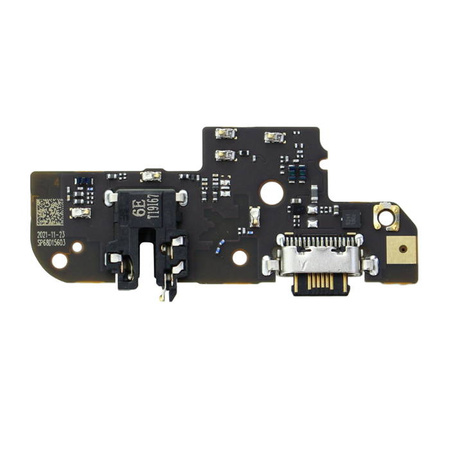 Motorola Moto G71 board with USB-C charging connector, HF and microphone