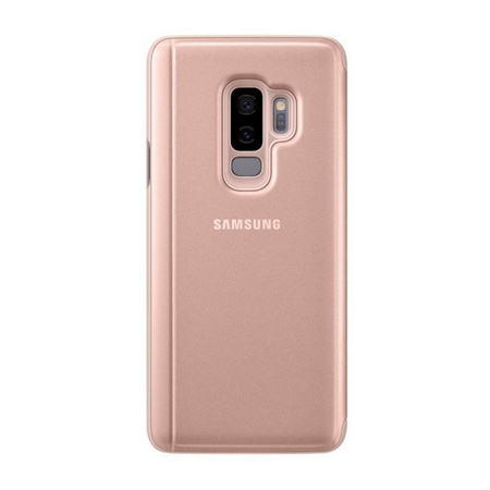 Samsung Galaxy S9 Plus Clear View Standing Phone Case - Gold [OUTLET]