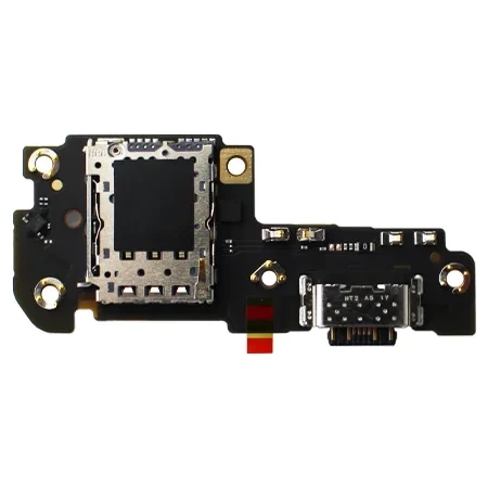 Board with USB-C charging connector, SIM card reader and microphone for Xiaomi Poco X5 Pro 5G