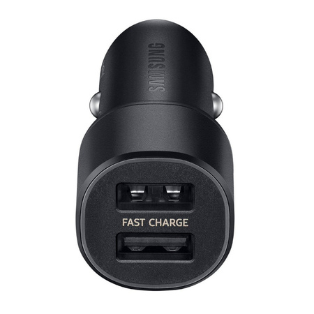 2-in-1 Samsung Fast Charge car charger with cable - 15W