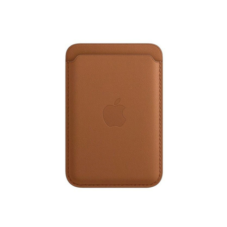 Apple Leather Wallet iPhone MagSafe MHLT3ZM/A - brown (Saddle Brown)