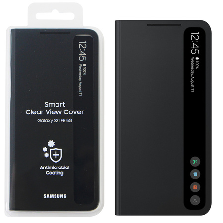 Etui na telefon Samsung Galaxy S21 FE 5G Smart Clear View Cover - czarne 