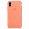 Silikonowe etui Apple iPhone X Silicone Case - brzoskwiniowe (Peach)