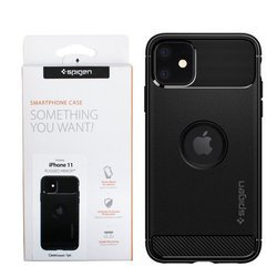 Apple iPhone 11 case Spigen Rugged Armor 076CS27183 - black