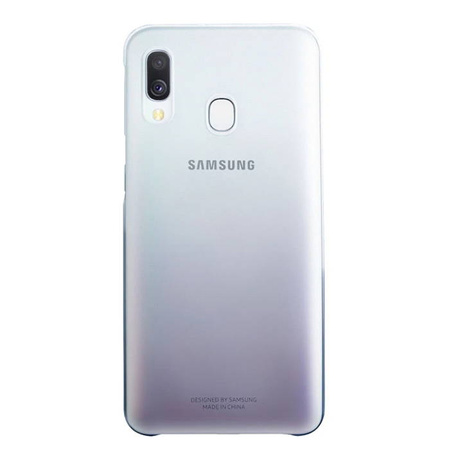 Etui na telefon Samsung Galaxy A40 Gradation Cover - półprzezroczysty czarny