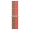 Apple Watch Strap 1/ 2/ 3/ 4/ 5/ 6/ 7 Series 42/ 44/ 45mm Sport Loop - Orange/Brown (Pink Pomelo/ Tan)