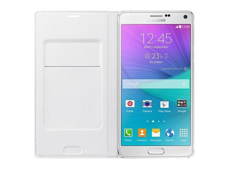 Samsung Galaxy Note 4 Flip Wallet phone case - white